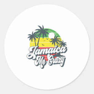 Jamaica Me Crazy Jamaican Cruise Travel Group Matc Classic Round Sticker