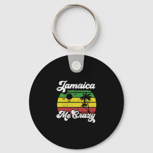 Jamaica Me Crazy Rasta Roots Rock Reggae Jamaican Key Ring