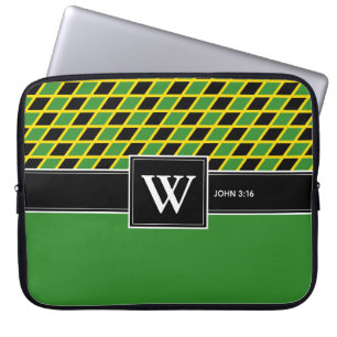 JAMAICA Monogram Christian Scripture laptop Sleeve