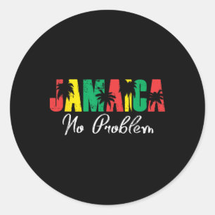 Jamaica No Problem! Jamaican Vacation Classic Round Sticker