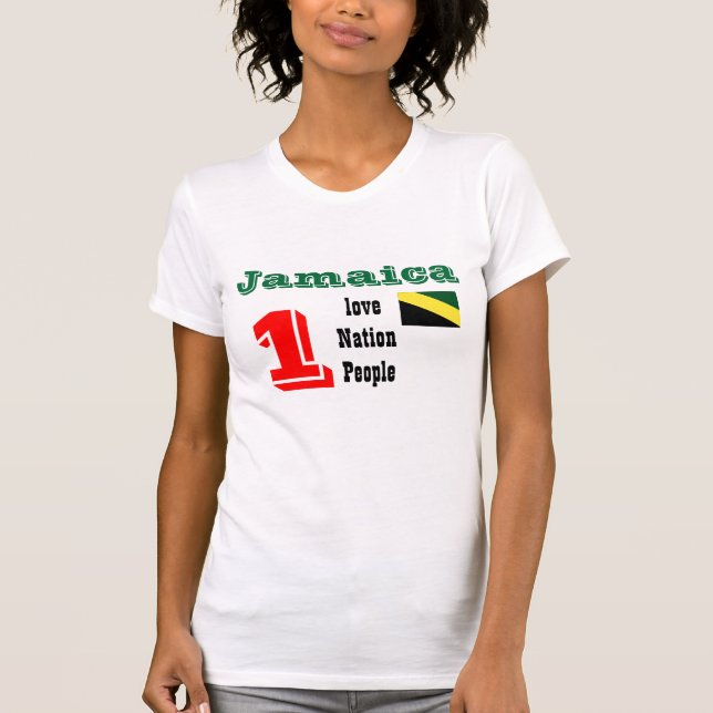 jamaica one love,one nation,one peole t-shirts (Front)