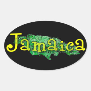 Jamaica Oval Sticker
