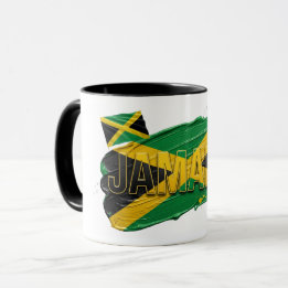 Jamaica Paint Brush Design | Caribbean Pride Mug