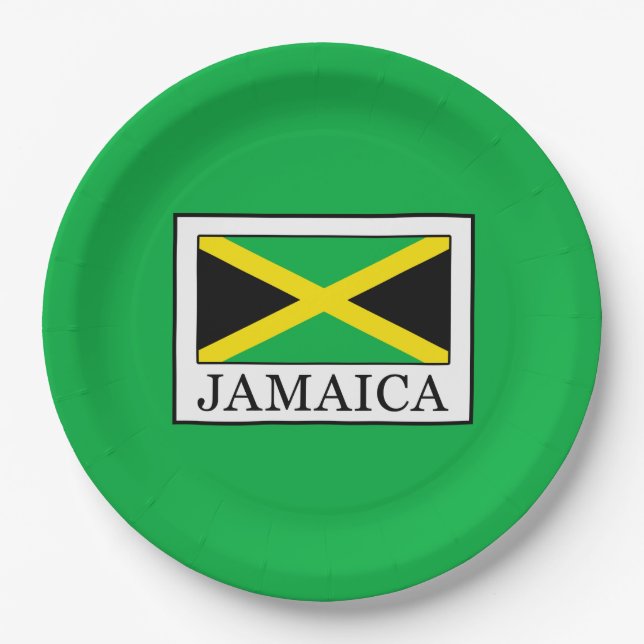 Jamaica Paper Plate (Front)