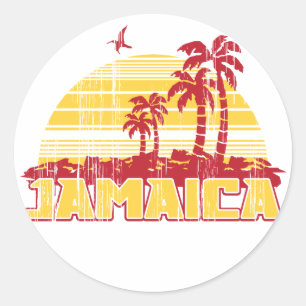Jamaica Paradise Classic Round Sticker