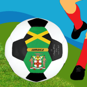 Jamaica Personalised, Flag, Photo Soccer Ball