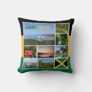 Jamaica Photo Collage Cushion