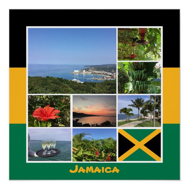 Jamaica Photo Collage Poster (Front)