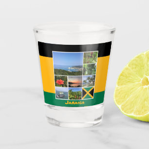 Jamaica Photo Collage Shot Glass