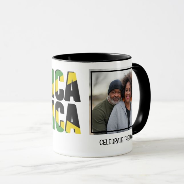 JAMAICA Photo Couples Mug (Front Right)