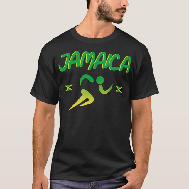 Jamaica Pride Track and Field Running 2021 Souveni T-Shirt (Front)