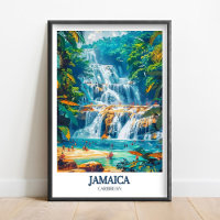 Jamaica Print - Dunn_s River Falls Art - Jamaica