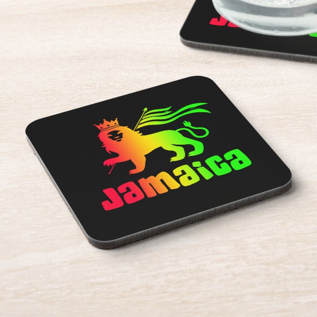 Jamaica Rasta Lion Coaster (Left Side)
