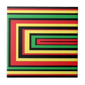 JAMAICA rasta roots colours Ceramic Tile