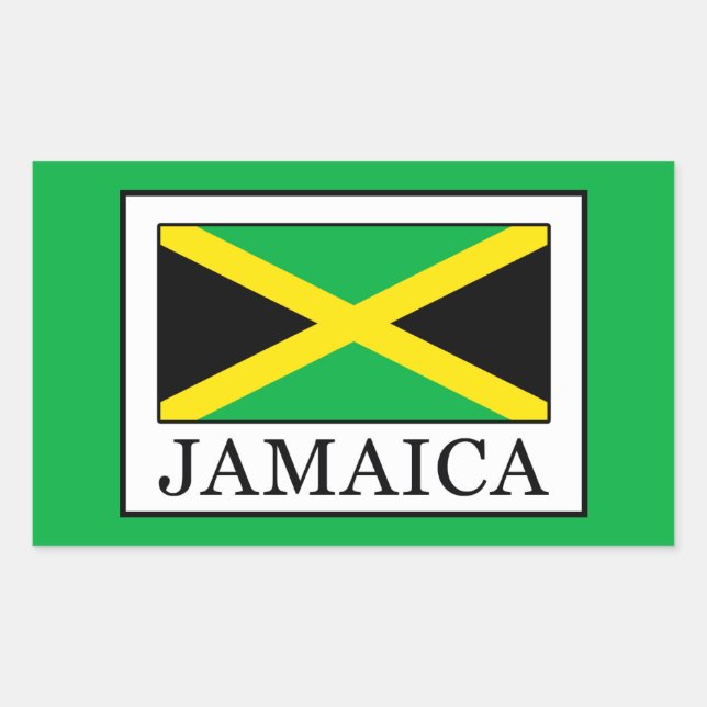 Jamaica Rectangular Sticker (Front)
