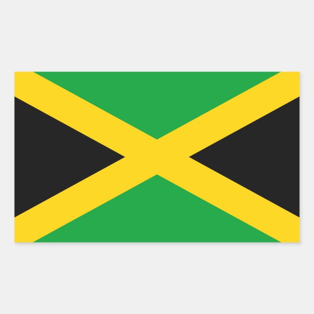 Jamaica Rectangular Sticker (Front)