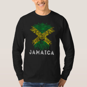 Jamaica Reggae Lion Jamaica Flag Jamaican Roots Pr T-Shirt