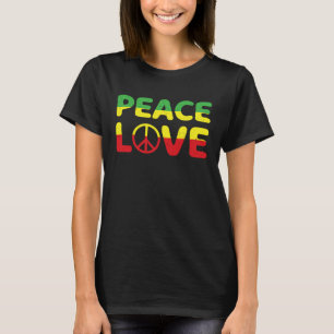 Jamaica Reggae Music Rasta Pride Peace Love  2 T-Shirt