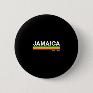 Jamaica Retro Reggae Color Bars Jamaican Vacation 6 Cm Round Badge