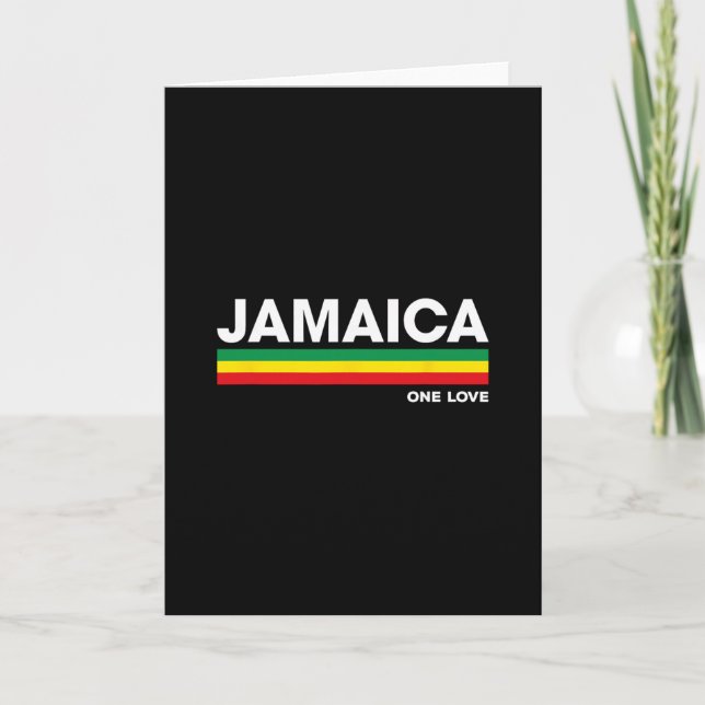 Jamaica Retro Reggae Colour Rs Jamaican Vacation S Card (Front)