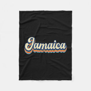 Jamaica retro vacation trip family reunion fleece blanket
