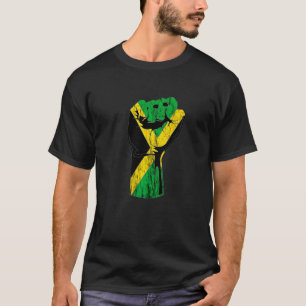 Jamaica Retro Vintage Jamaican Flag Coconut Pride T-Shirt