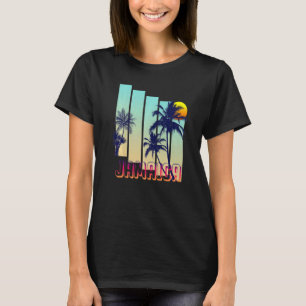 Jamaica Retro Vintage Style Palm Tree T-Shirt