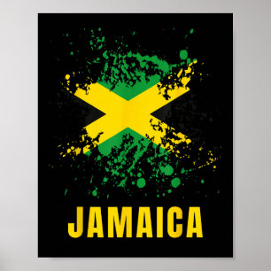 Jamaica Retro Vintage Watercolors Sport Jamaican Poster