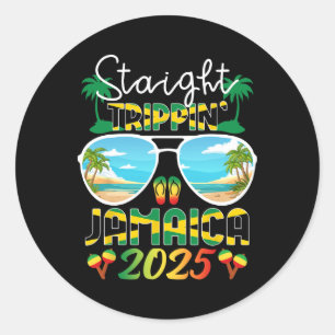 Jamaica Reunion Family Friends Trip 2025 Birthday  Classic Round Sticker