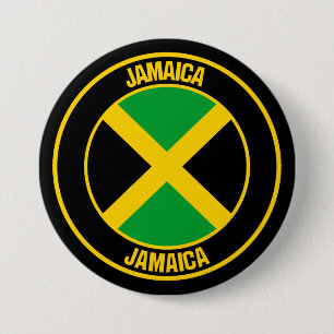 Jamaica Round Emblem 7.5 Cm Round Badge