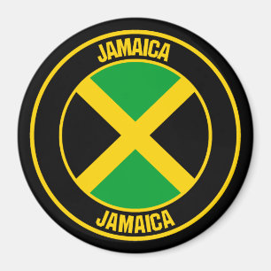 Jamaica Round Emblem Magnet