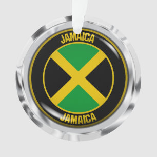 Jamaica Round Emblem Ornament