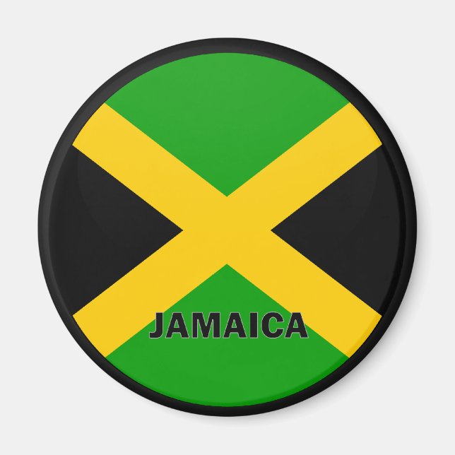 Jamaica Roundel quality Flag Magnet (Front)