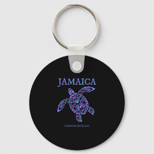 Jamaica Sea Turtle Jamaican Womens Girls Vacation Key Ring