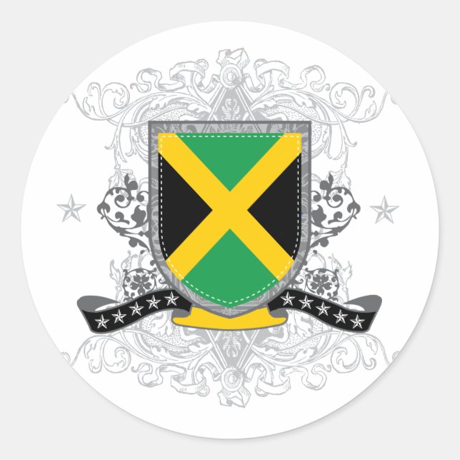 Jamaica Shield 2 Sticker (Front)