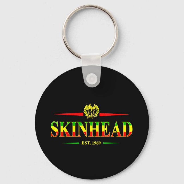 Jamaica Skinhead 1969 Key Ring (Front)
