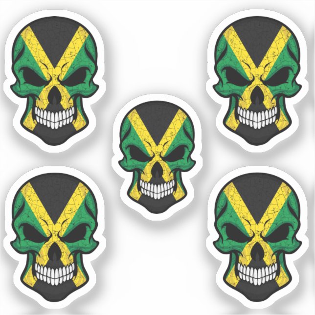 Jamaica Smiling Skull Flag  (Front)