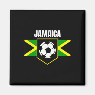 Jamaica Soccer Futbol Kid Magnet
