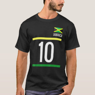 Jamaica Soccer  Jamaican Football 10 T-Shirt