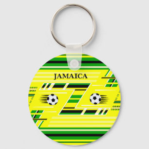 Jamaica Soccer Key Ring
