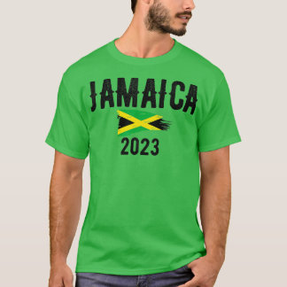 Jamaica Souvenir 2023 Vacation Trip Flag Design  T-Shirt