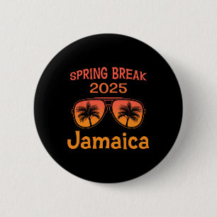 Jamaica Spring Break 2025 Family Vacation Beach Vi 6 Cm Round Badge