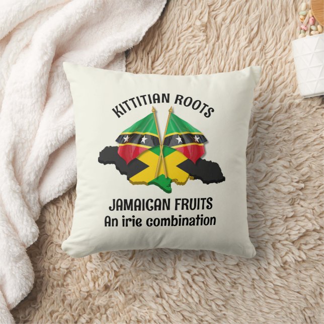 JAMAICA ST KITTS Irie Combination Cushion (Blanket)