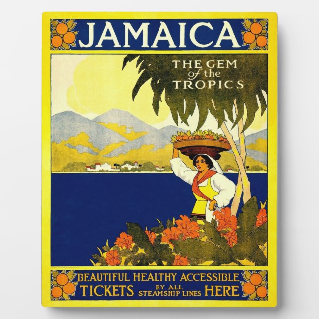 Jamaica Steamship  Plaque (Front)