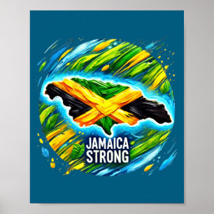 Jamaica Strong Hurricane Melissa Recovery Poster