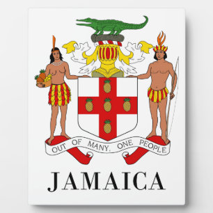 JAMAICA - symbol/coat of arms/flag/colours/emblem Plaque