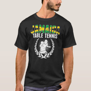 Jamaica Table Tennis   Jamaican Ping Pong Supporte T-Shirt