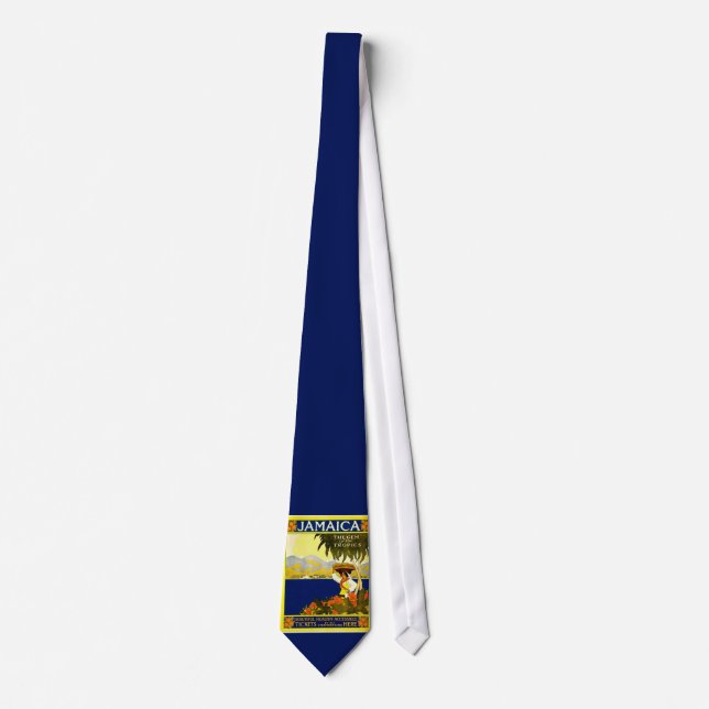 Jamaica the Gem of the Tropics Travel Poster 1910 Tie (Front)