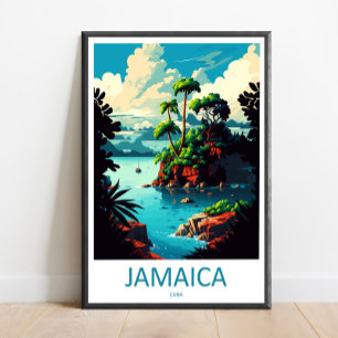 Jamaica Travel Print Wall Art Jamaica Wall Hanging