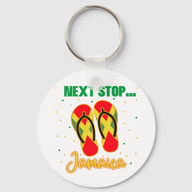 Jamaica Vacation Next Stop Jamaica Group Matching  Key Ring (Front)